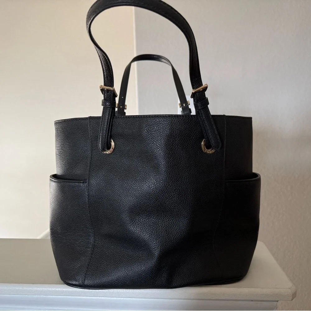 Michael Kors Black Pebbled Leather Tote